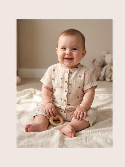 سروال قصير "قلوب الموكا"